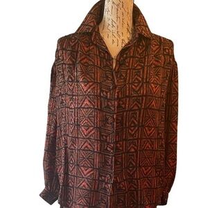 Vintage Doncaster 100% Silk Skirt and Blouse Set Size S